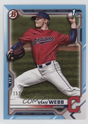2021 Bowman Draft Sky Blue 152/499 Ryan Webb #BD-57 0yx2