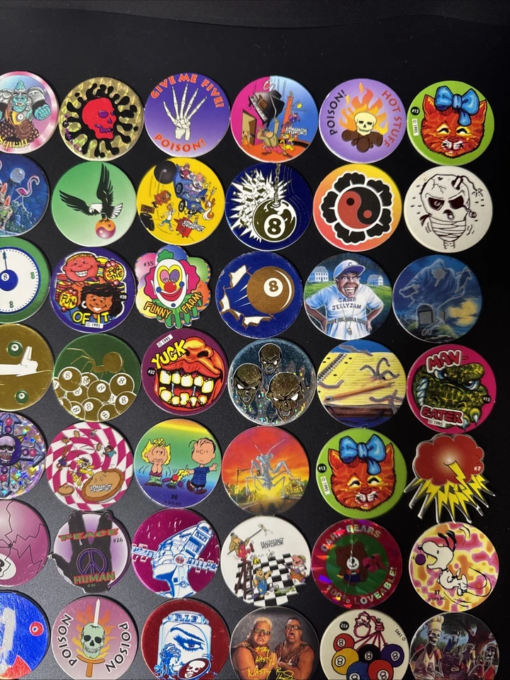 Vintage Pog Slammers Cardboard Various 90s Game/ Lot Of 89 - Image 3 of 4