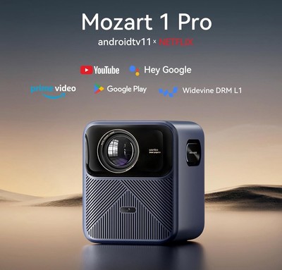 Wanbo * Mozart 1 Pro * 4K Supported Smart Projector * Dark Blue