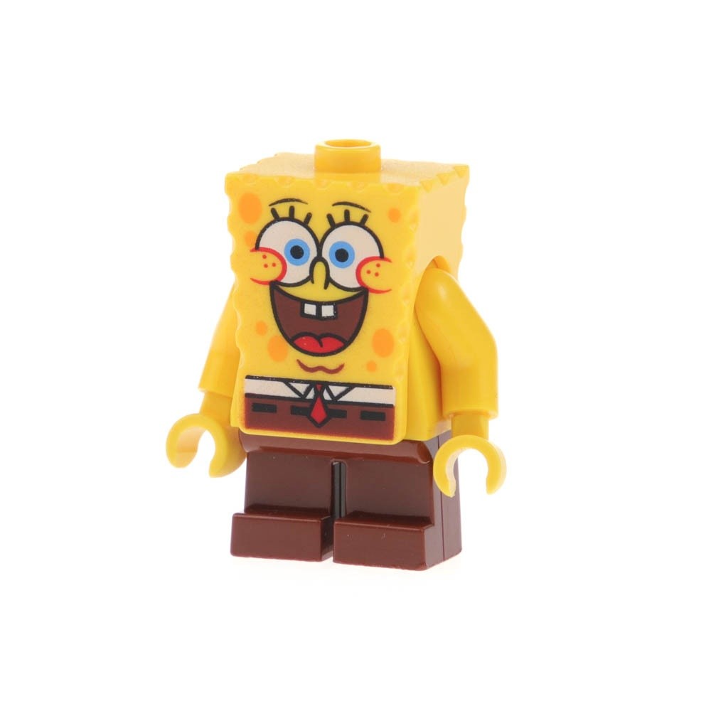 1X Lego Minifigure SpongeBob SquarePants Wide Grin Eyebrows 3816 BOB028
