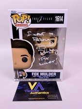 David Duchovny Signed Fox Mulder X-Files Funko 1614 w/ QUOTE + JSA COA