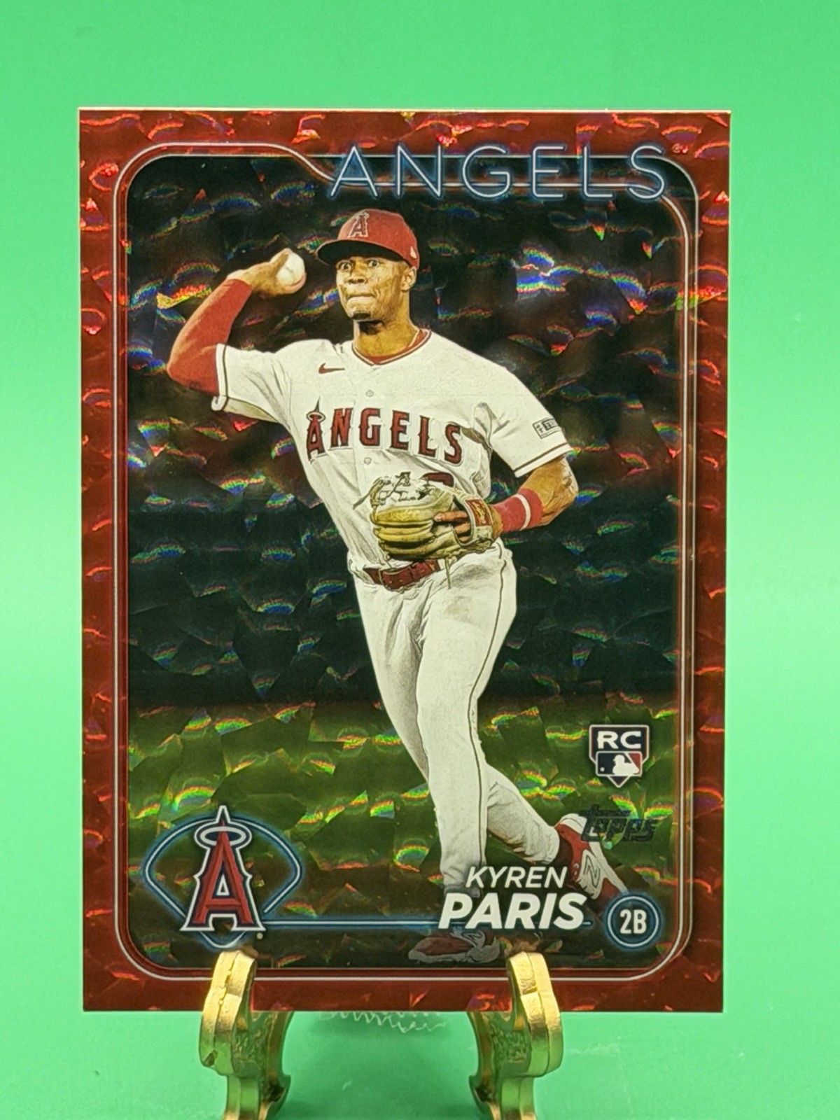 KYREN PARIS 2024 Topps RED CRACKLE FOIL RC /199 (#549) - NM/MT