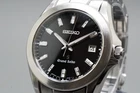 VINTAGE Seiko Grand Seiko 8J56-8020 SBGF021 Black 38mm Quartz Men's Watch