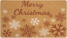 Christmas-Winter-Welcome-Doormat for Indoor Outdoor Entrance Xmas Cute Snowflake