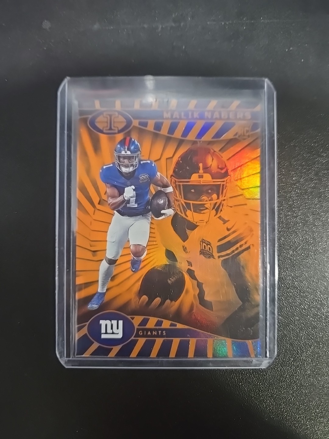 2024 Panini Illusions - Malik Nabers #66 Trophy Collection Orange (RC)