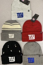 NEW YORK GIANTS Women's Stocking Knit Beanie Caps Assorted Colors Licensed NEW