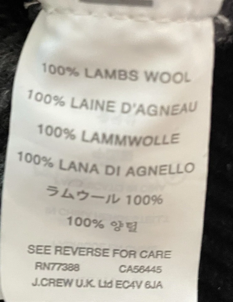 J Crew 100% Lambs Wool Nordic Grid Fair Isle Sweater Men’s Medium - Image 4 of 4