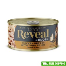 Natural Wet Cat Food Chicken Tuna Broth Grain Free Protein Rich 24 Cans Home New