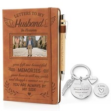 Letter to My in Heaven Leather Journal Sympathy Gifts for The Loss Of Husband