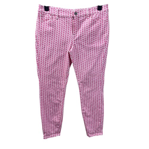 Vineyard Vines Pink Shell Ankle Jeans 12 Beachy Summer