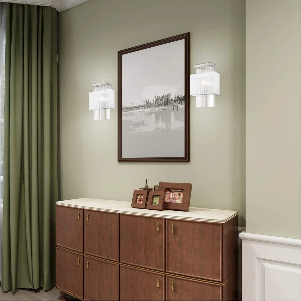 Aplique de pared Livex Lighting 1 Lt níquel cepillado ADA Foto 2 de 4