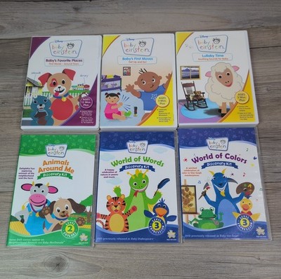 Baby Einstein DVD Lot Of 6 Animals Colors Words Discovery Places Lullaby First