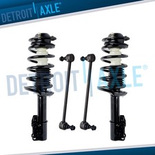 Front Struts W Coil Spring Sway Bars For Chevy Malibu Pontiac G6 Saturn Aura