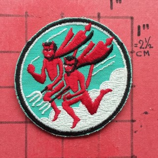 ORIGINAL PATCH USAF US AIR FORCE 434 FDS FIGHTER DAY SQ F 100 SUPER SABRES 54 58