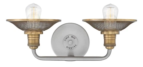 Hinkley Rigby 8 3/4" High Antique Nickel 2-Light Wall Sconce - Picture 9 of 10