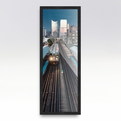 11x22 Frame Black Real Wood Picture Frame Width 1.25 inches | Interior Frame Dep - Picture 2 of 7