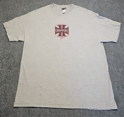 West Coast Choppers Long Beach CA GrayT-Shirt Jesse Who  XL Vintage Y2K Tee