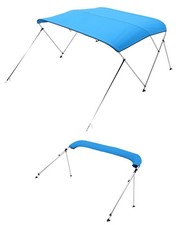 VEVOR Bimini Top capote per barca tetto per barca parasole blu 3 archi 170-183 cm
