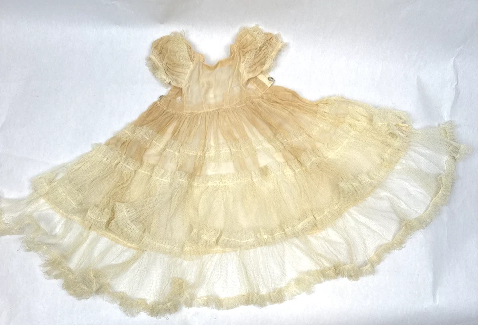 Vintage Doll Dress for French or German Bisque Doll or Early Antique - Image 3 of 4