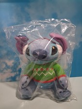 NEW, Disney Stitch 18  Christmas Holiday 2021 Festive Sweater  Ear Muffs Plush
