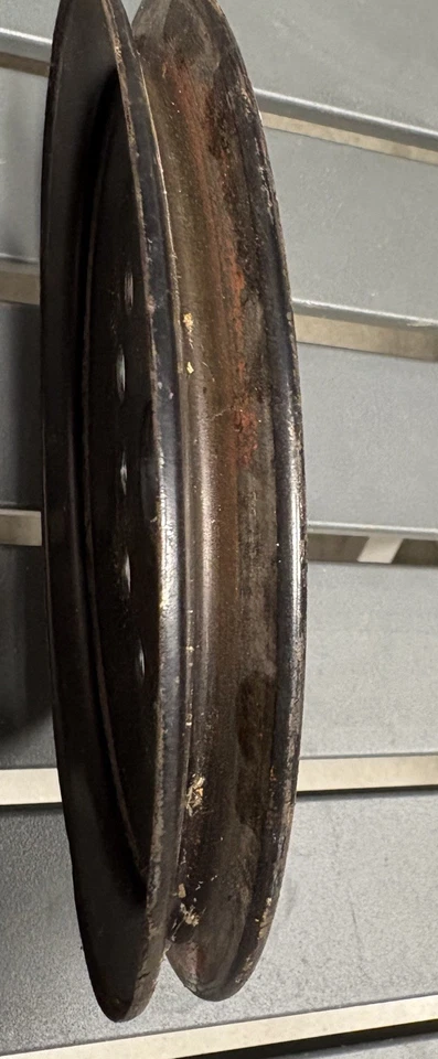 1955-1958 GM Chevy Crankshaft Balancer Pulley 6 3/4" Diameter OEM Part 3743587 - Image 2 of 4