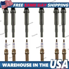 6x Ignition Coil Pack +6 Spark Plug Kit For BMW VERiFyYEAR? 1 3 5 x3 x5 z4