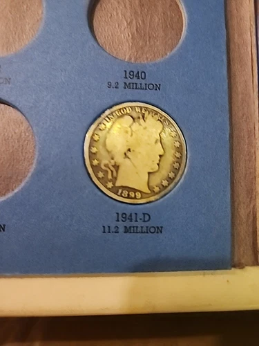 1898-Barber Silver Half-Dollar-127 Year Old U.S. Silver Coin-020525-64