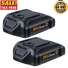 2Pack For WORX 20V MAX Extend Lithium Battery 20 Volt WA3520 WA3525 WA3575 WG155
