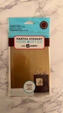 New Martha Stewart Home Office Pk Of 18 Gold Embossed Labels, 1 5/8  X 1 3/4  