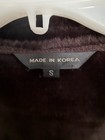 Vintage Women's Purple Long Overcoat Collared Button Pockets Faux Fur Lined — photo 5