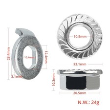 Electric Scooter Front Wheel Motor Screw Kit for For xiaomi For m365 Gray