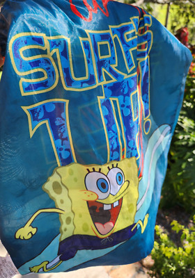 RARE ''Surf's Up!'' Spongebob Squarepants 15'' x 21'' School Backpack Drawstring