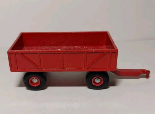 Vintage ERTL Pressed Metal Toy Red Farm Wagon Trailer Made in the USA - Picture 4 of 7