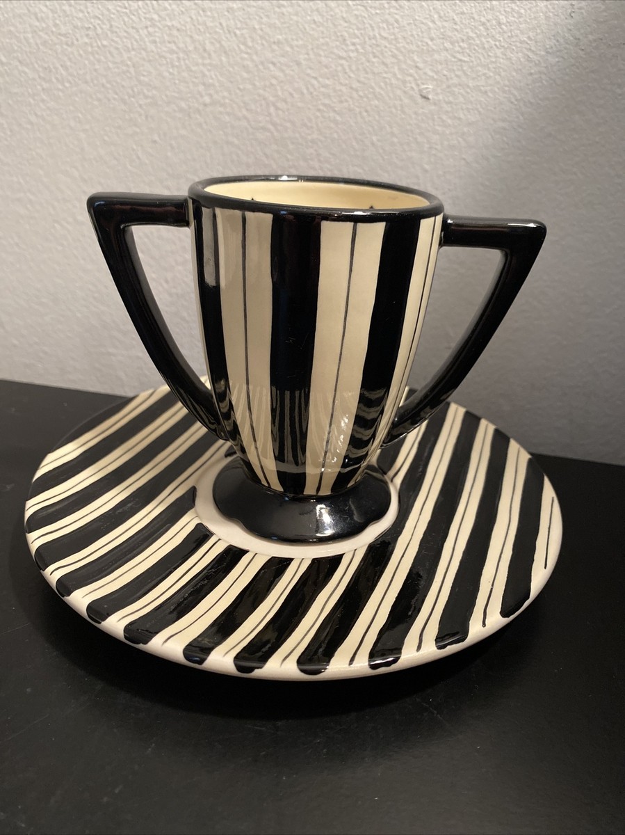 Dantes Design Group hand painted and crafted poodle dog cup and