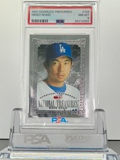 HIDEO NOMO 1997 DONRUSS PREFERRED NATIONAL TREASURES #194 PSA8!LOWPOP!　