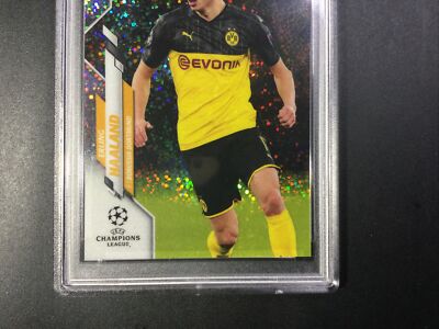 2019-20 Topps Chrome UEFA UCL ERLING HAALAND Speckle Refractor *SP