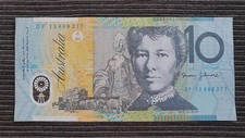 AUSTRALIA $10 2013 LAST PREFIX Polymer Banknote DF13 868277