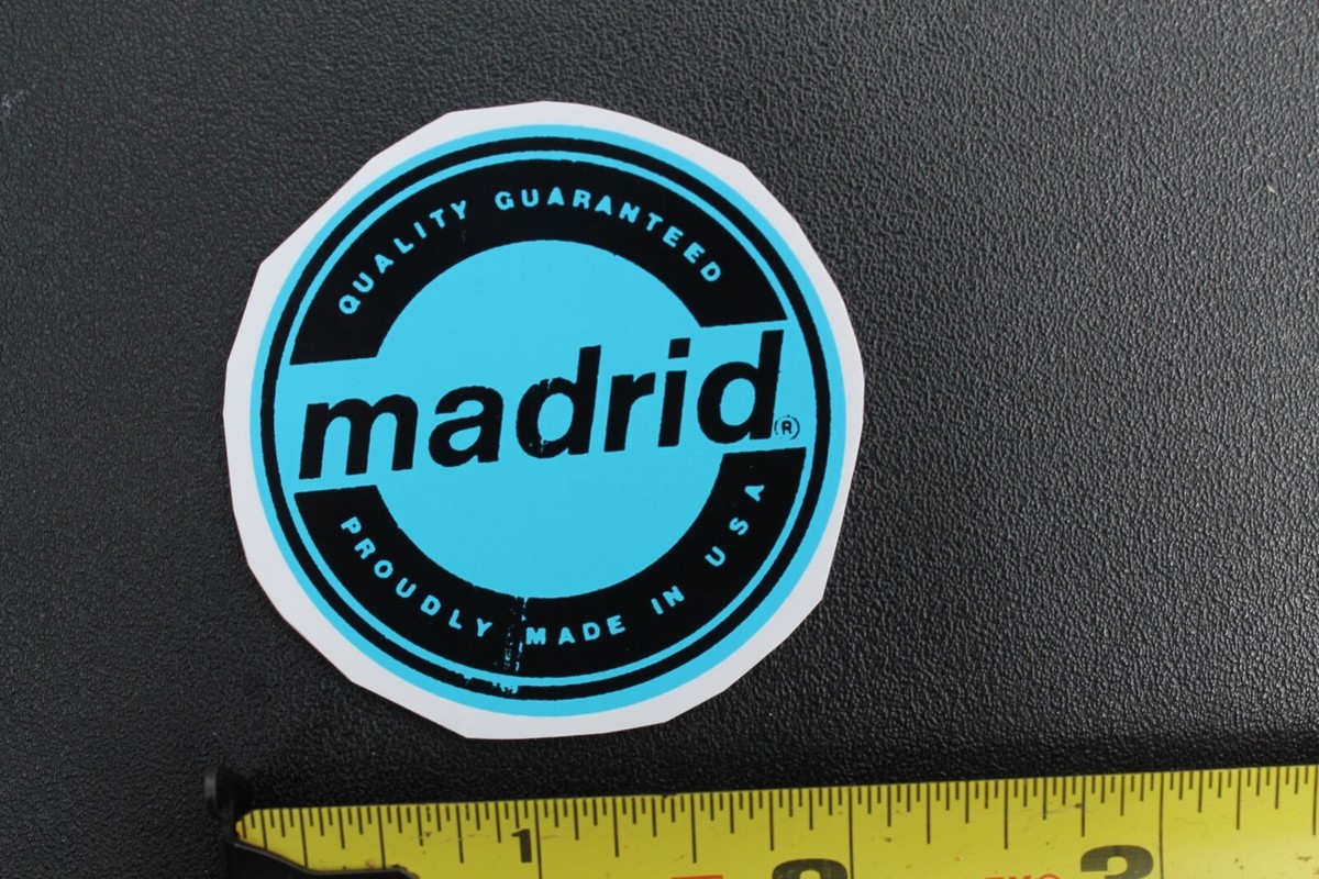 Madrid Skateboards Blue Circle USA Huntington Beach Z35B