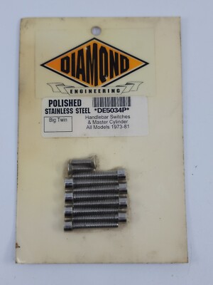 Diamond Engineering DE5034P Polished Stainless Kit Handlebar Master Cyl 1973-81