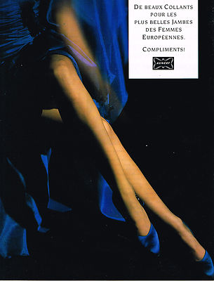 ADVERTISEMENT ADVERTISING 094 1989 KUNERT stockings & tights