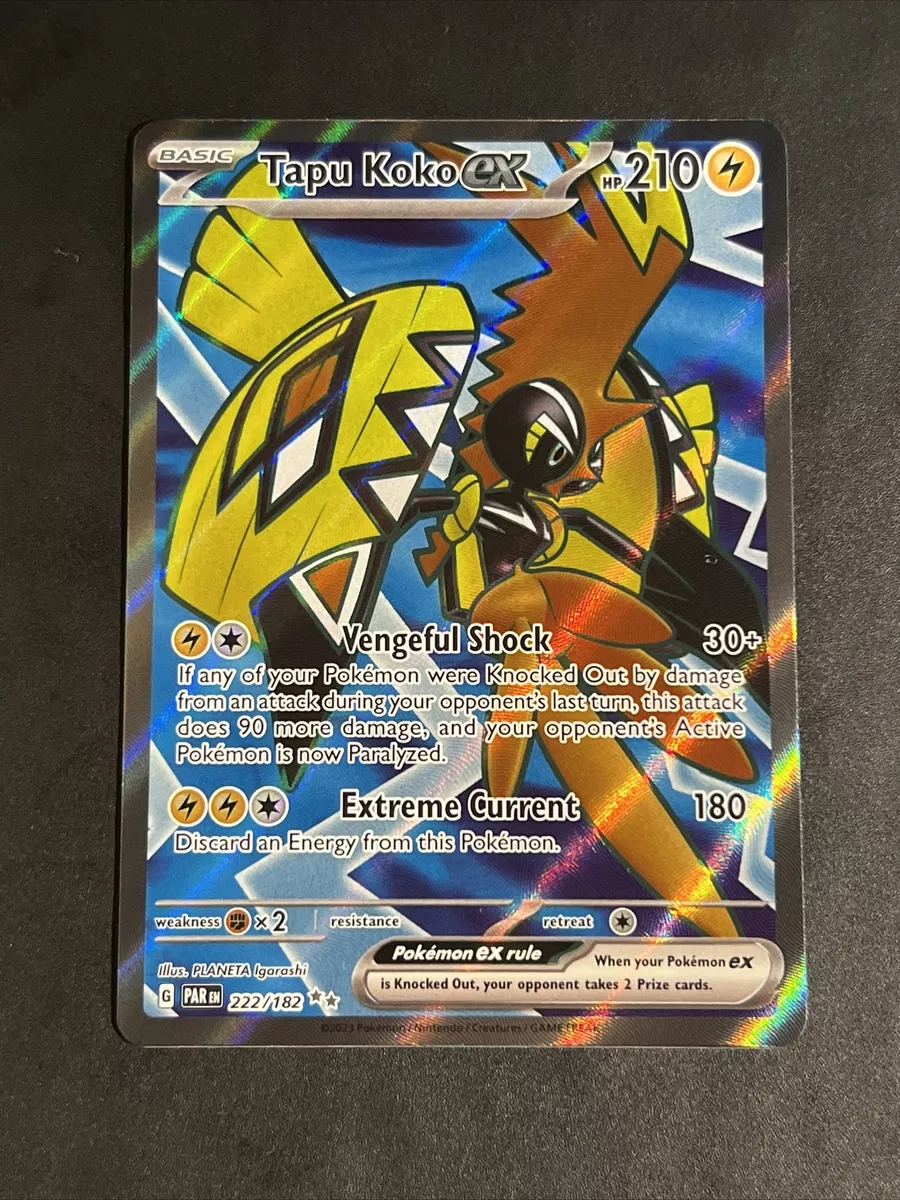 PokéXperto on X: Carta de Tapu Koko ex de la colección Paradox Rift en  español  / X