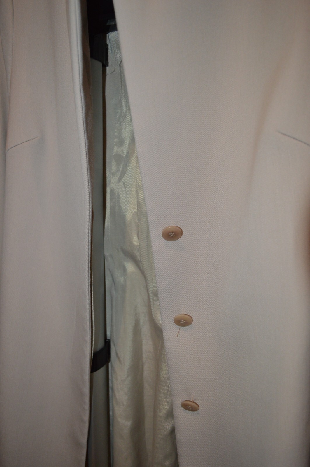 Reiss Coat Women US6/UK10  Ivory Blazer Wool Blend Tailored Long Sleeve image 8