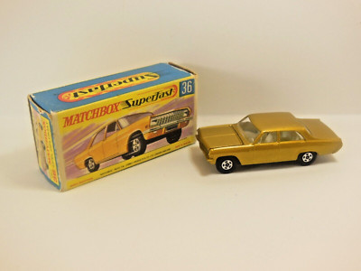 Matchbox  Transitional # 36 Opel Diplomat  SILVER GRILL