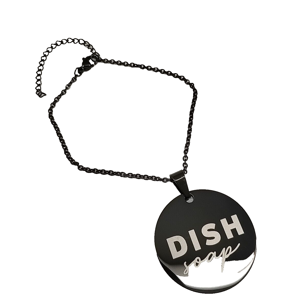 Dish Soap Dispenser Label Black KeyChain Fashion Accessories-image