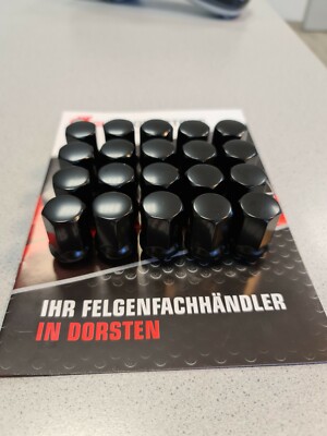 M12x1,5 Radmuttern Schwarz für Hyundai i30N i20N Kona N Sorento MQ4 NEU