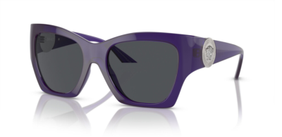 NWT Versace 0VE4452 541987 Purple/ Dark Grey Soft Square 