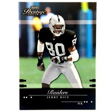 Jerry Rice 2002 Playoff Prestige Card #104 NFL HOF Oakland Raiders