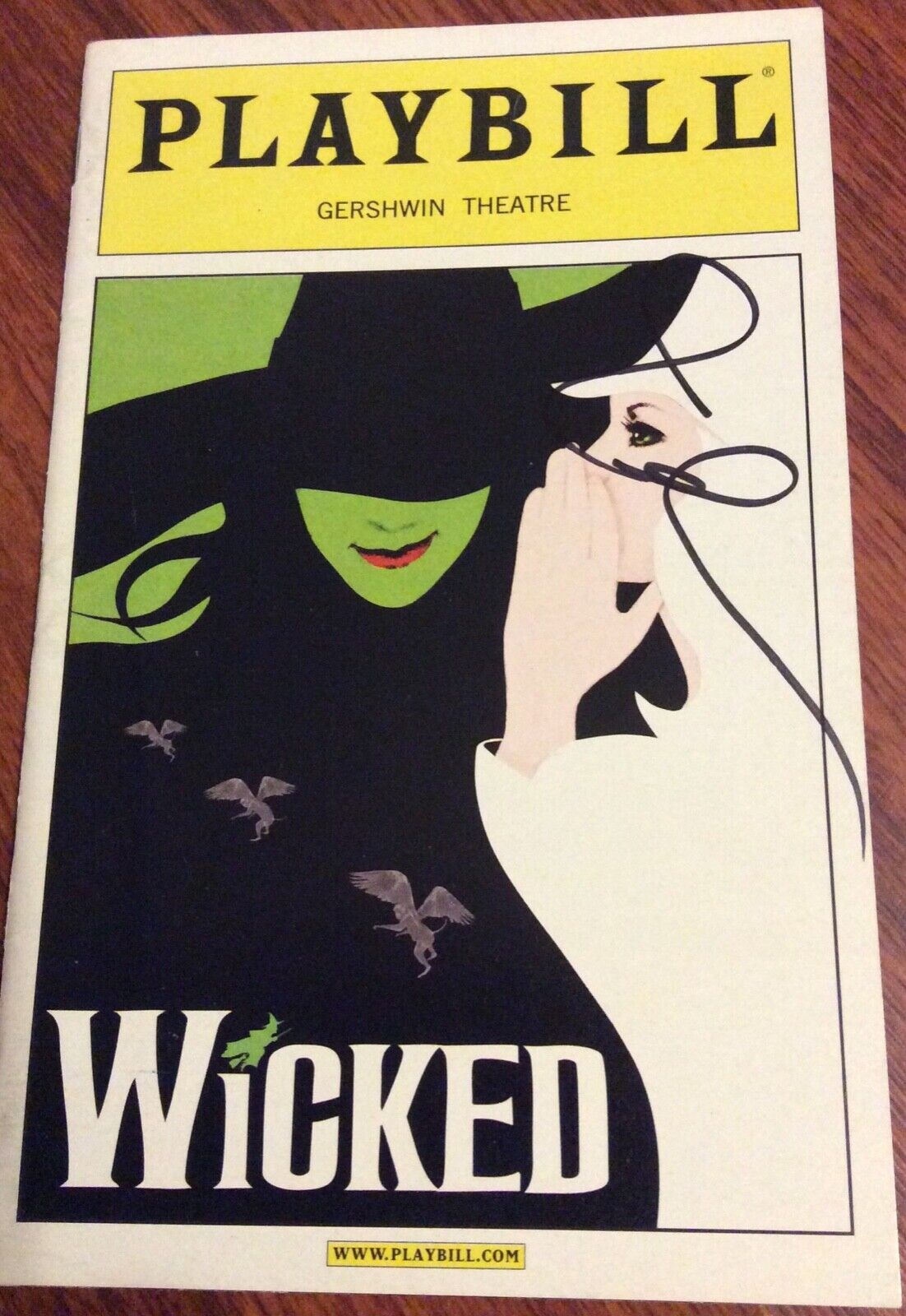 Wicked Broadway Opening Night Script Signed Autographed Idina 