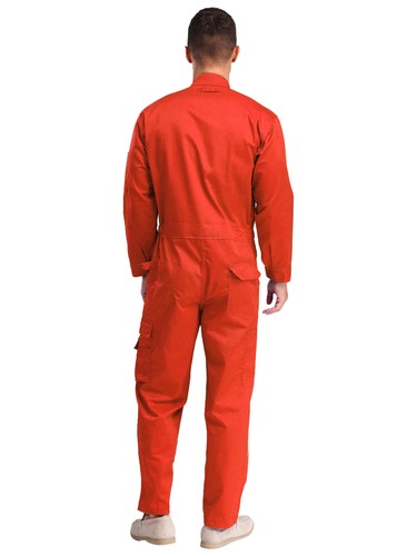Men Bodysuit Workers Overall Workshop Jumpsuit Garage Rompers Pockets Workwear - Picture 19 of 57