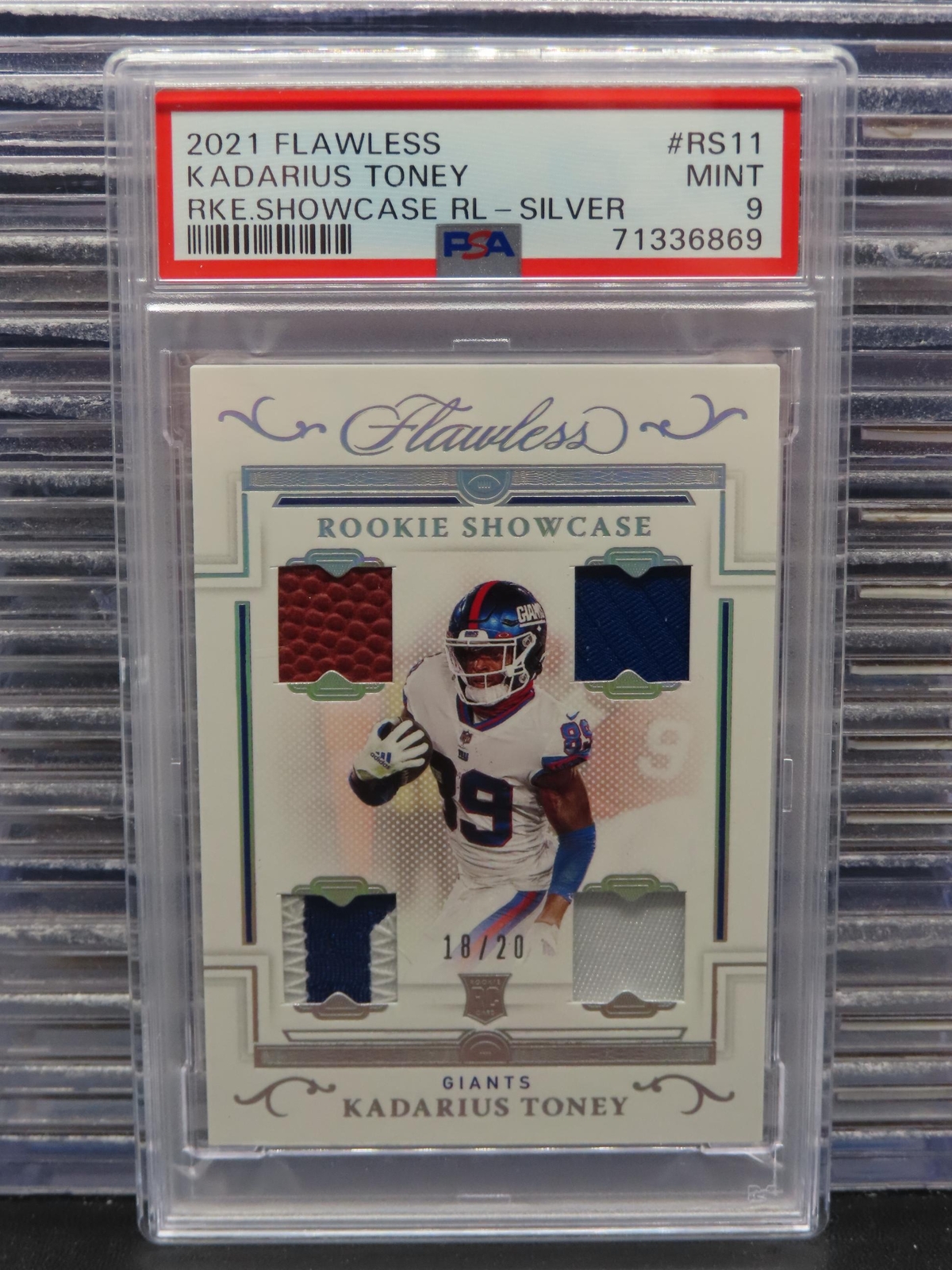 Kadarius Toney Panini Flawless Rookie Showcase Relics #RS11 Silver